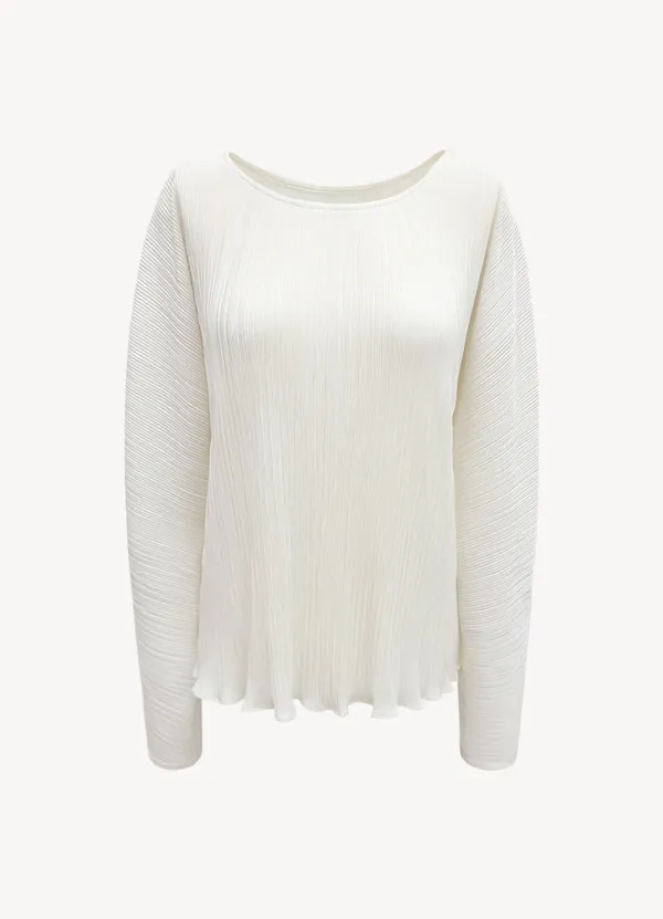 Feather Pleated Blouse