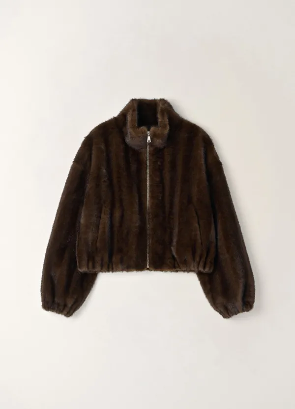 Miu Fur Zip-up Jacket