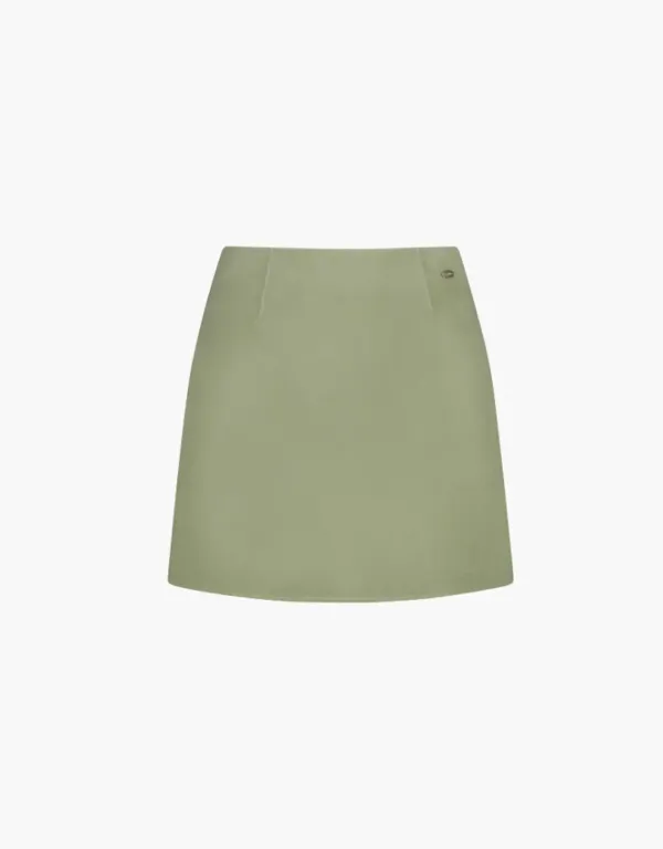 handmade wool mini skirt - mint