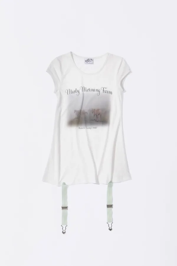 Ranch Lingerie Tee White