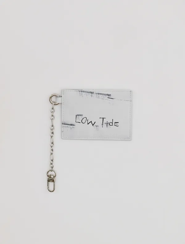 PAINTED KEYRING CARD WALLET [WHITE]