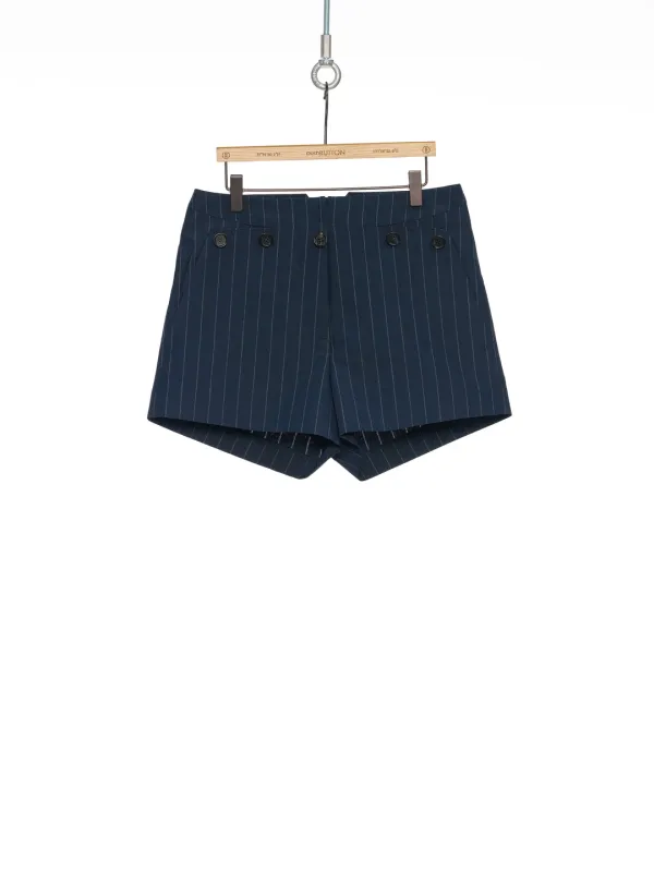 PF25 NAVY BUTTON POINT SHORTS