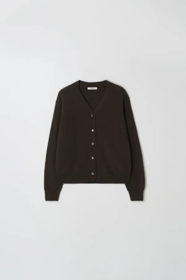 lein raccoon cardigan (brownie)