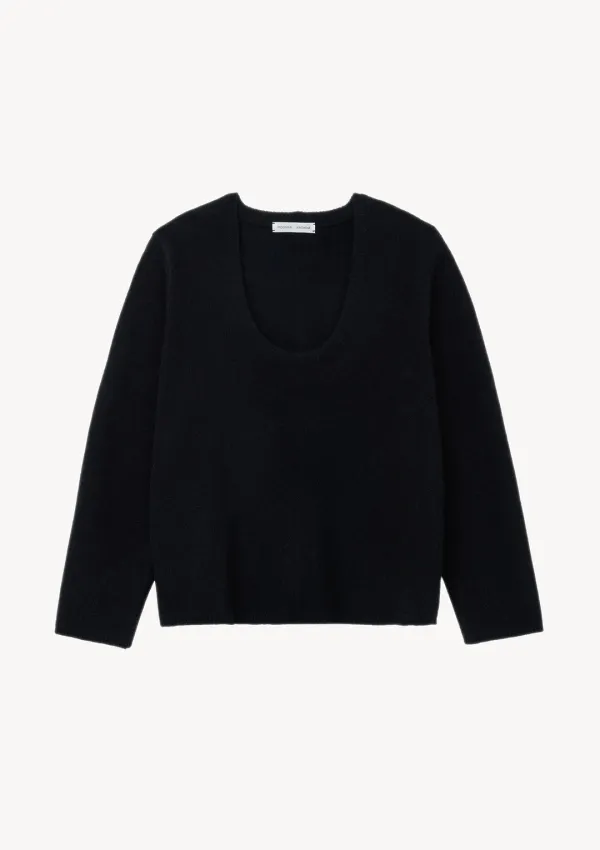 Ellen U-Neck Knit in Black