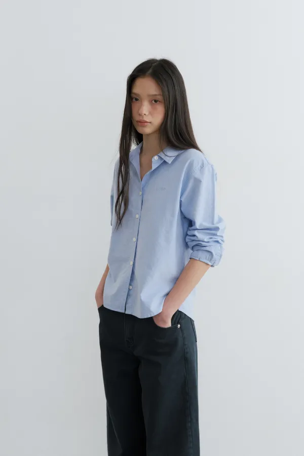 [9차/예약배송] Standard oxford washed shirt (sky blue)