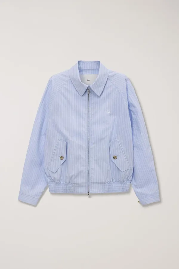 UNISEX SUMMER HARRINGTON JACKET SOFT BLUE STRIPE