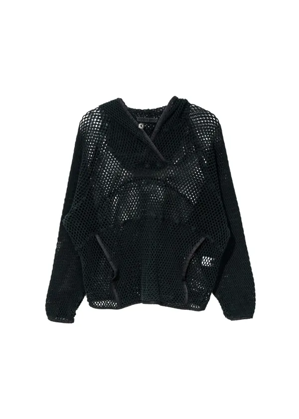 Washed Mesh Hoodie