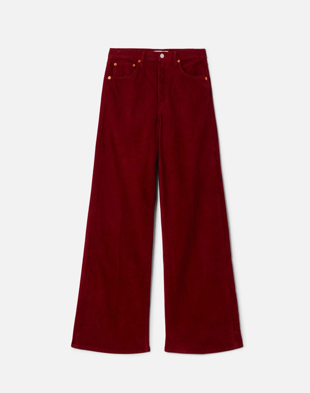 리던 High Rise Wide Leg - Beet Cord 상품 이미지 1