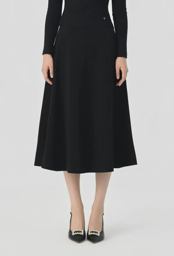 Sienna Flare Skirt (Black)