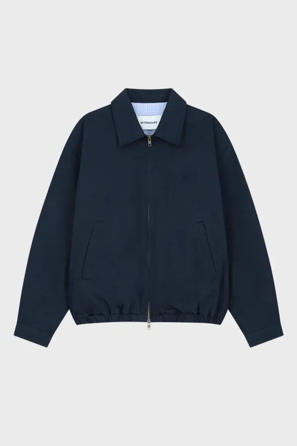 WASHED COTTON BLOUSON (NAVY)