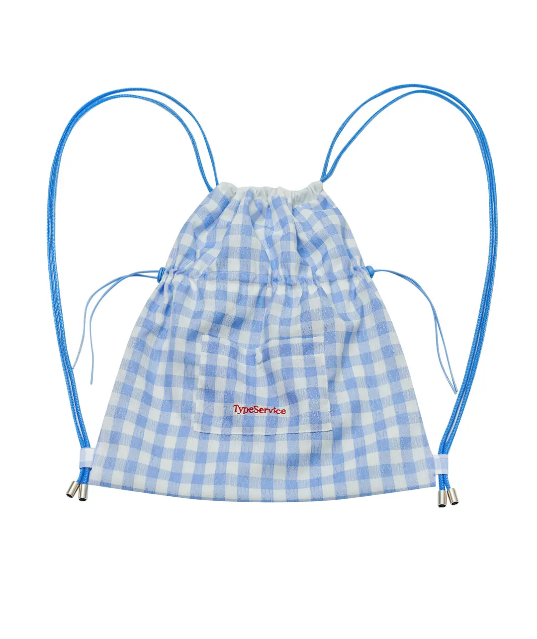 타입서비스 Checkered Button Pocket Bag [Sky Blue] 상품 이미지 3