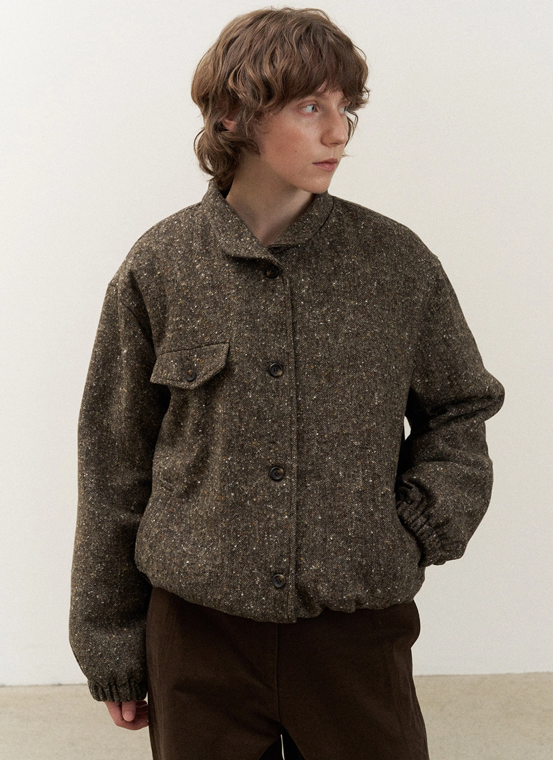 르닐 Madison Harrington Jacket (Brown) 상품 이미지 1