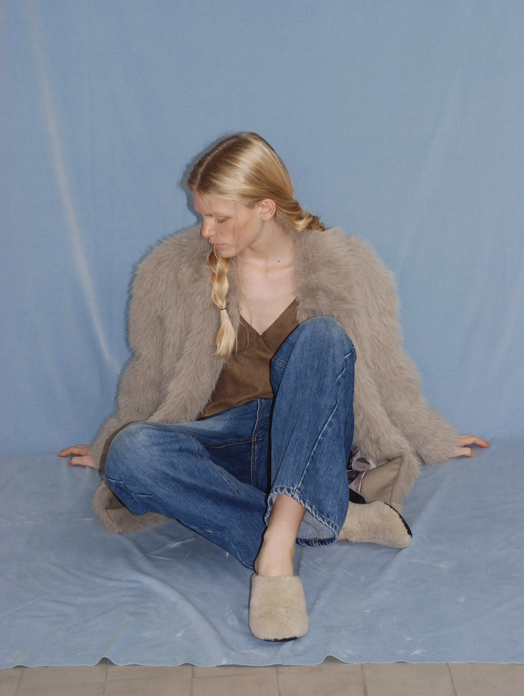 포에토 [11th] Fluffin fur jacket - grey 상품 이미지 2