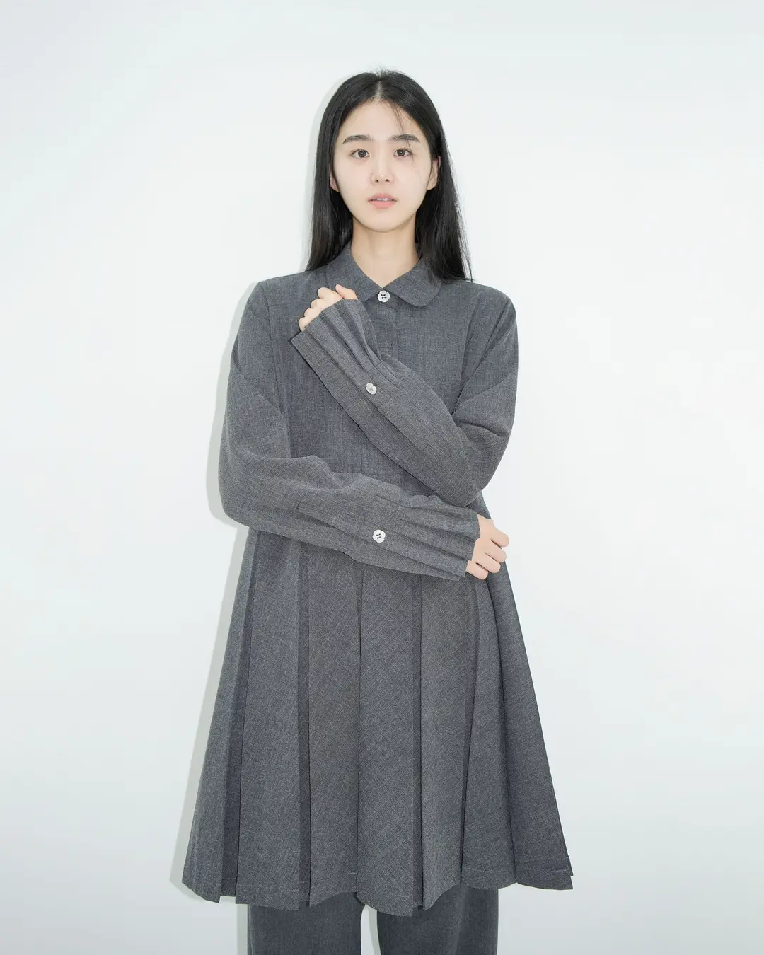 유노이아 standard flower button dress 상품 이미지 3