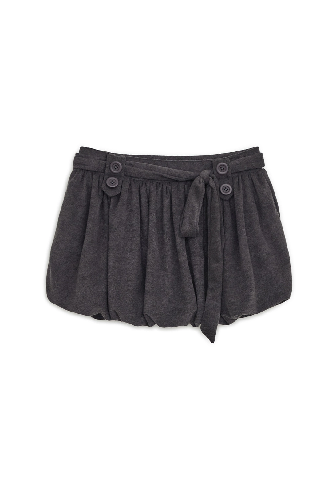 허그유어스킨 Strap balloon skirt (Charcoal) 상품 이미지 1
