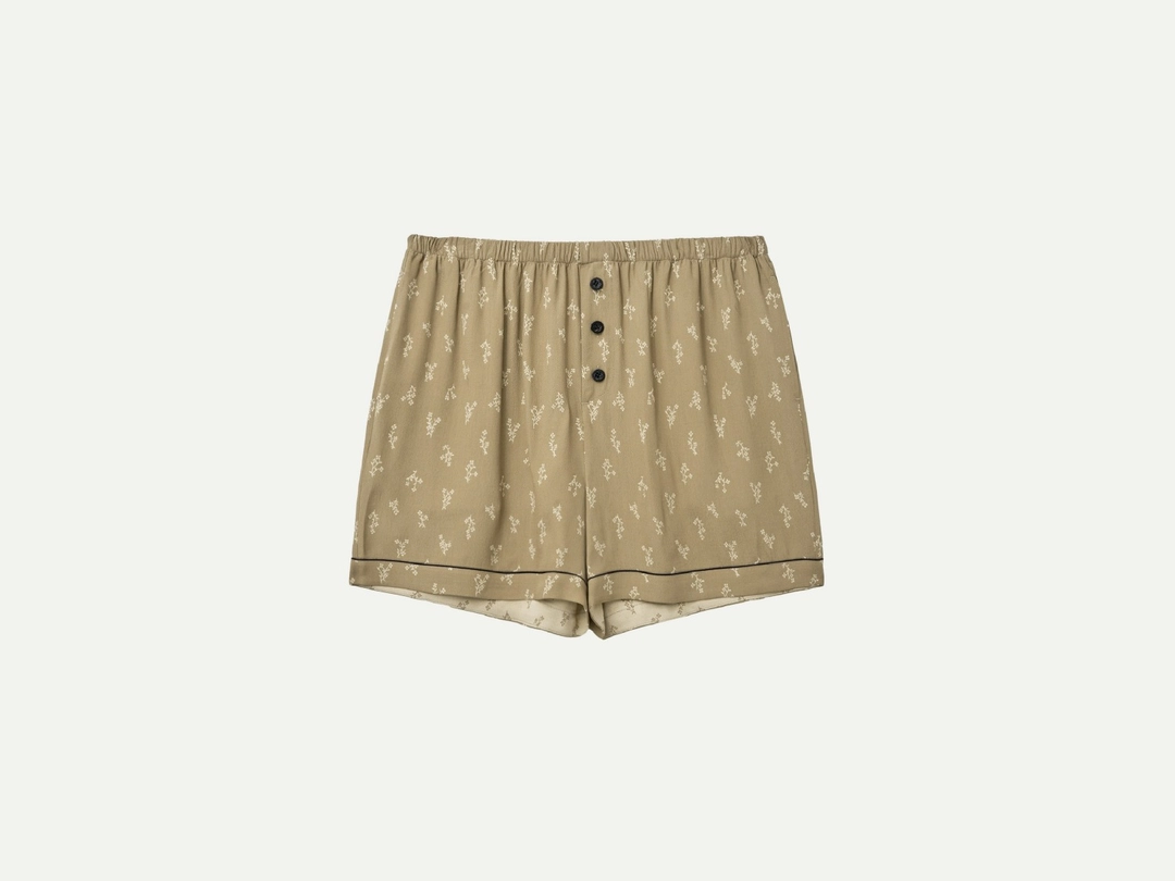 비아플레인 Via Flower button shorts (Beige flower) - viaplain 상품 이미지 1