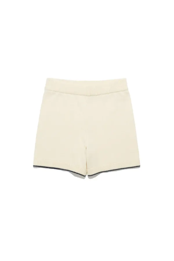Knit Shorts Ivory