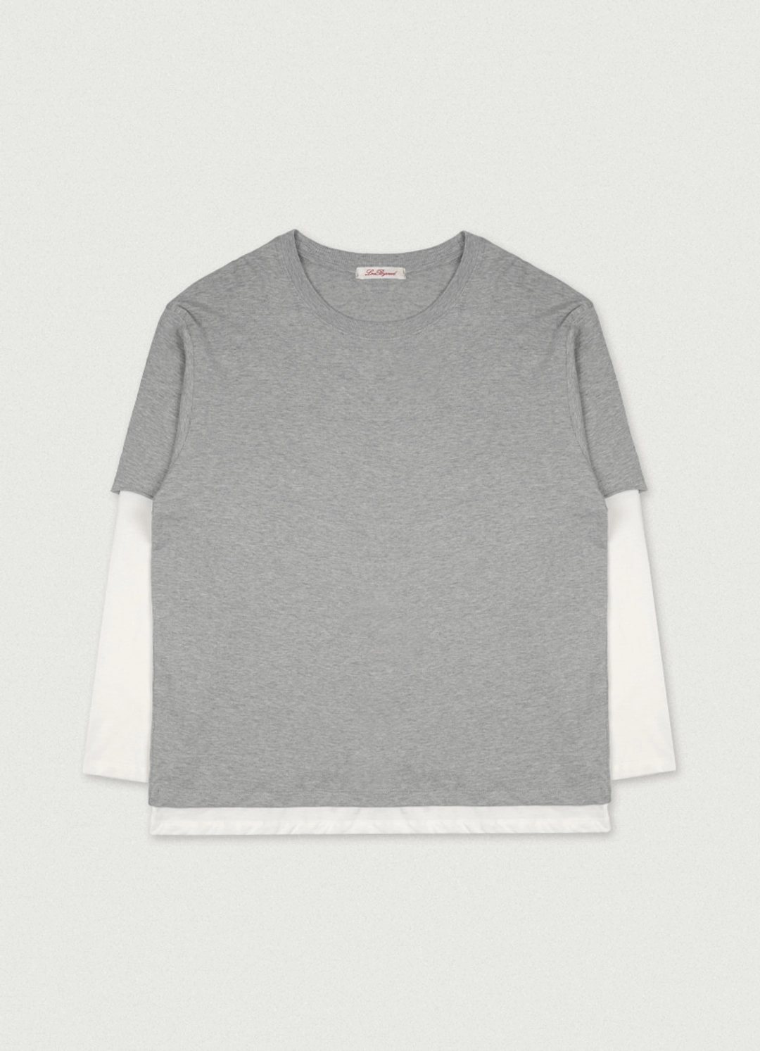 러브바이무드 2nd/ Layered Long Sleeve Tee [gray] 상품 이미지 1