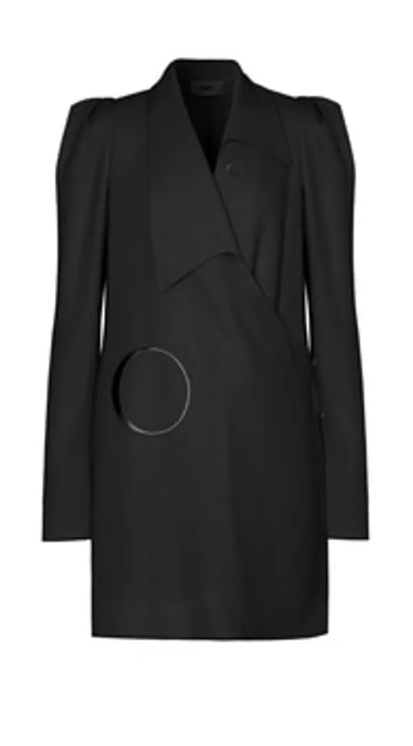 LEHH\'O\' GEORGETTE CREPE CADY WRAP DRESS