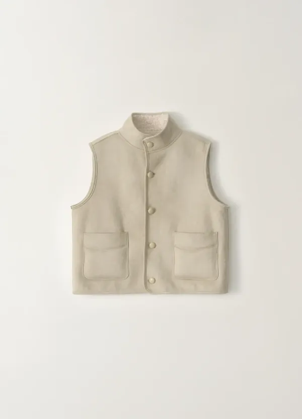 Vera reversible vest (Ivory beige)
