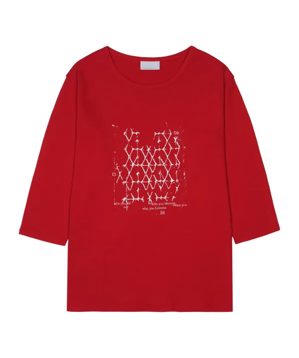 LATTICE T-SHIRT [RED]
