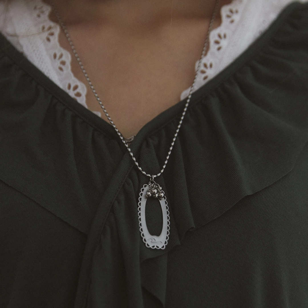 엔프프 filigree necklace-silver 상품 이미지 2