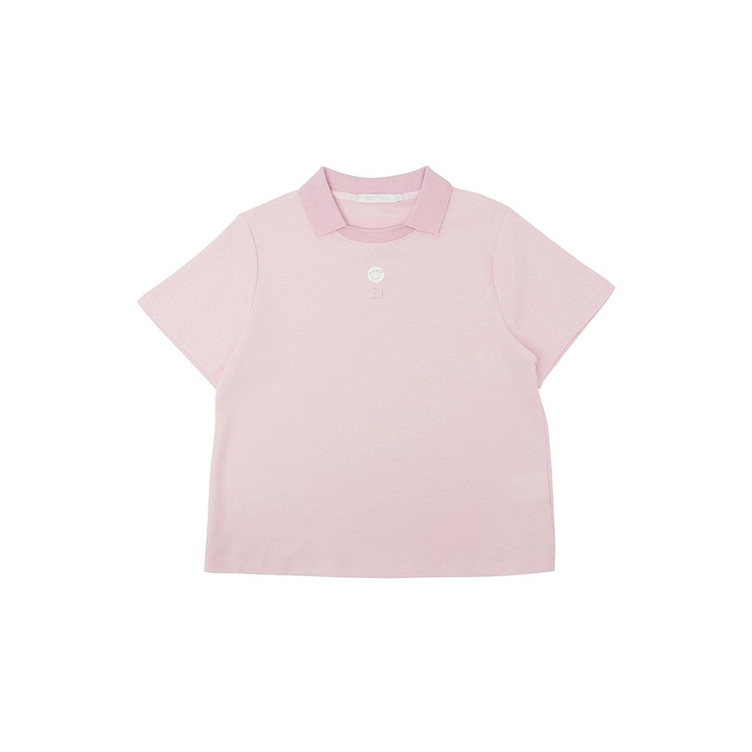 피브비 Piv\'vee Club Round Neck PK Shirt (bubble pink) 상품 이미지 1