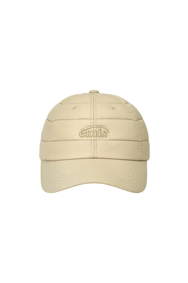 SMALL LOGO PADDED BALL CAP-BEIGE