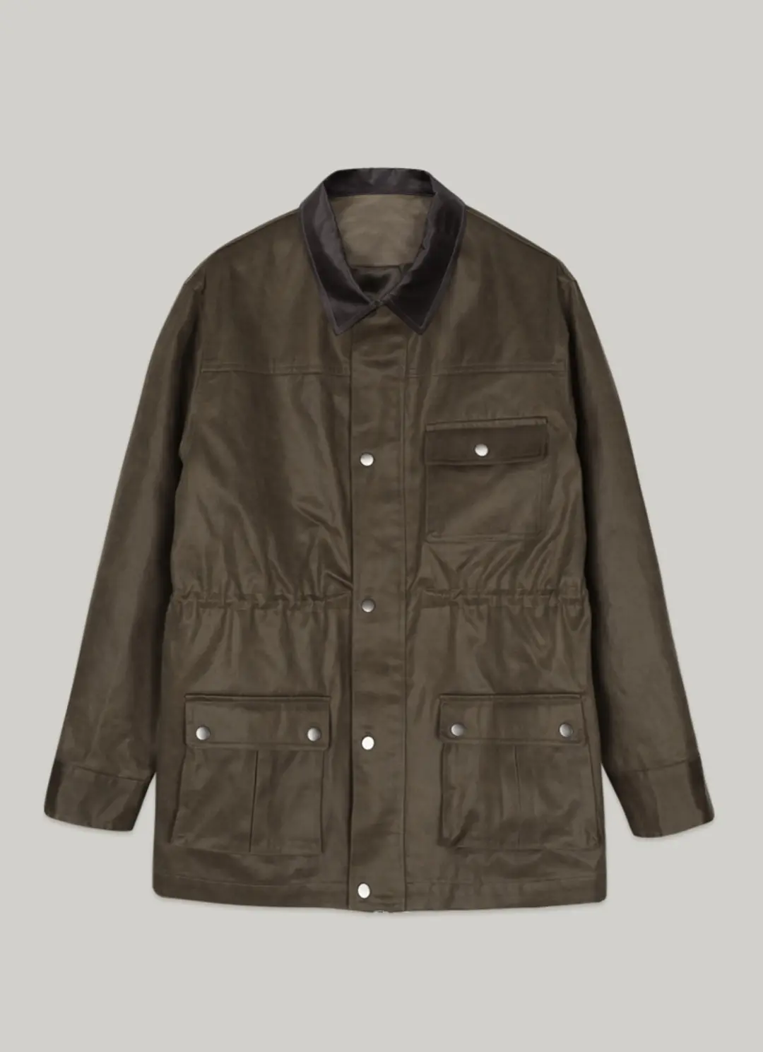 아워코모스 comos 1354 suede half work jacket (brown) 상품 이미지 3
