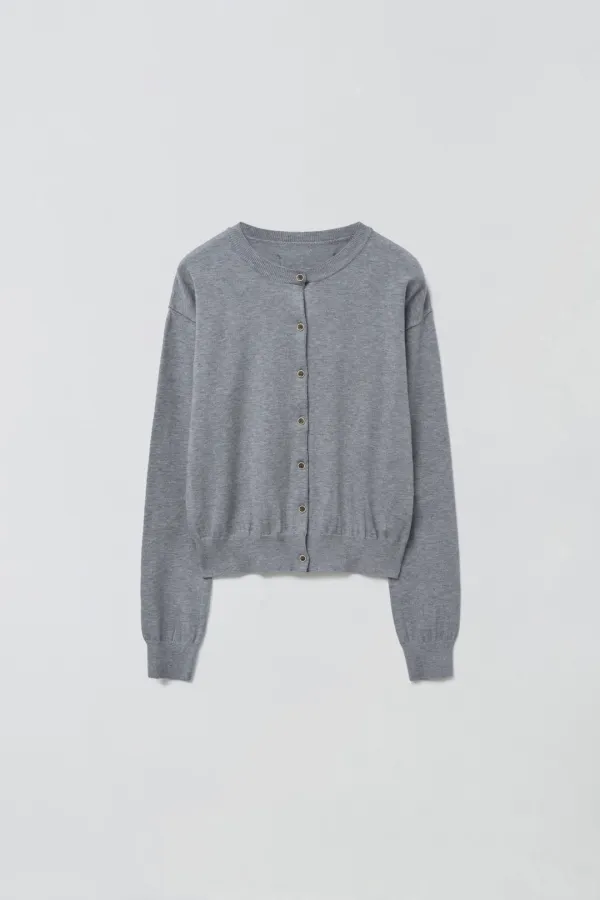 M BASIC KNIT CARDIGAN_GREY
