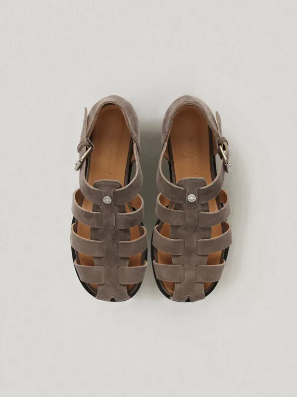Marrakech Suede Sandal Taupe