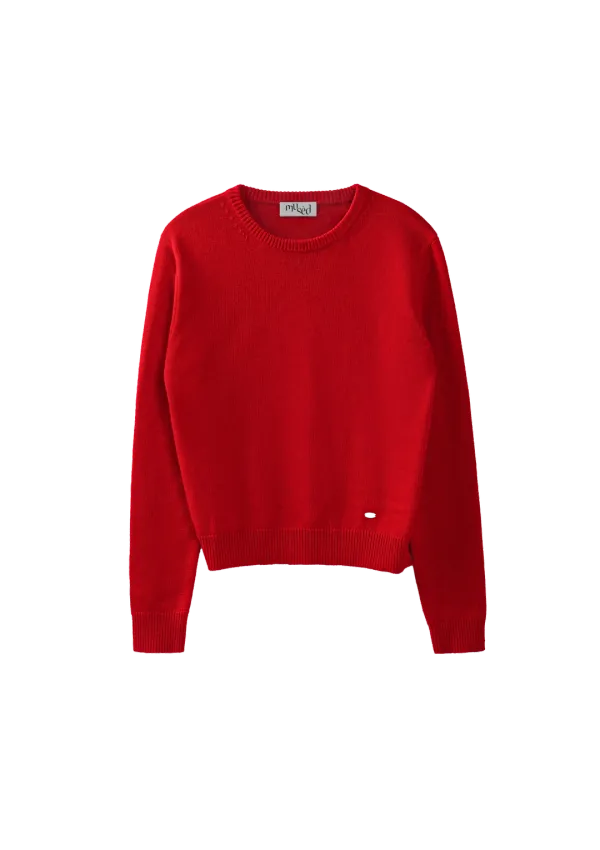 Mused Classic Cashmere Pullover - Red