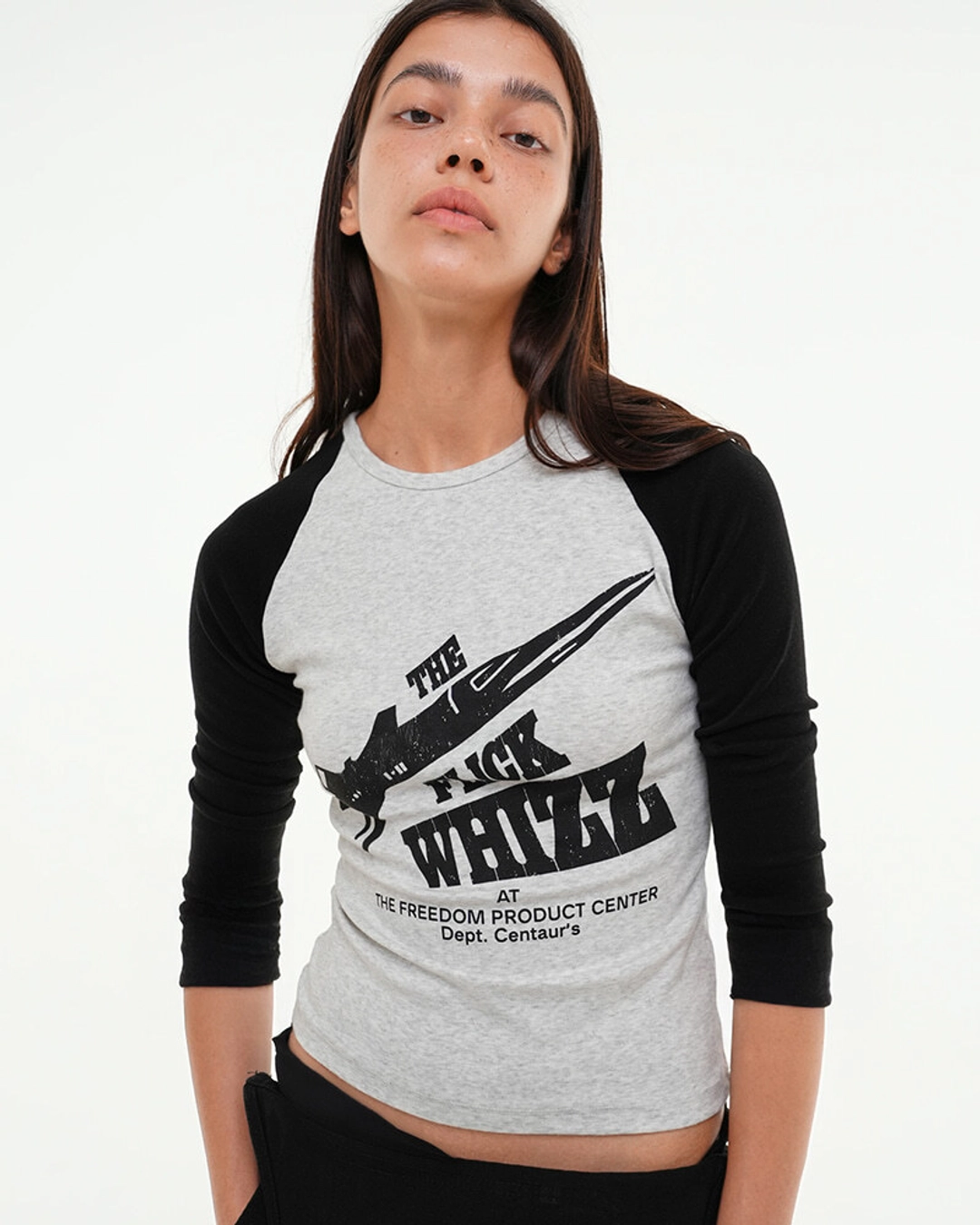 센토르 RAGLAN ROCKET SPAN T-SHIRT_BLACK 상품 이미지 2