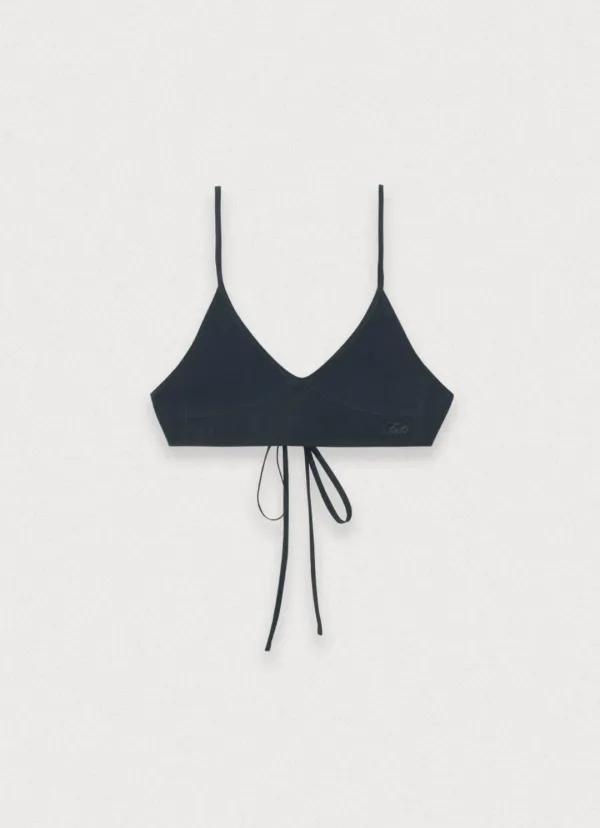 Vacation nylon bra top - navy