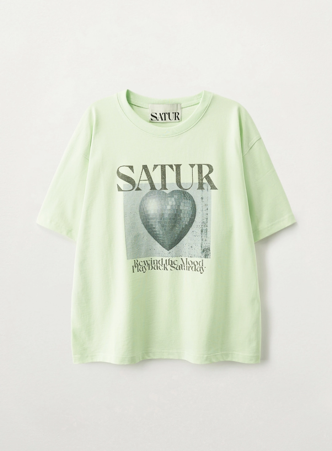 세터 Mirrorball Graphic T-Shirt - Light Green 상품 이미지 1