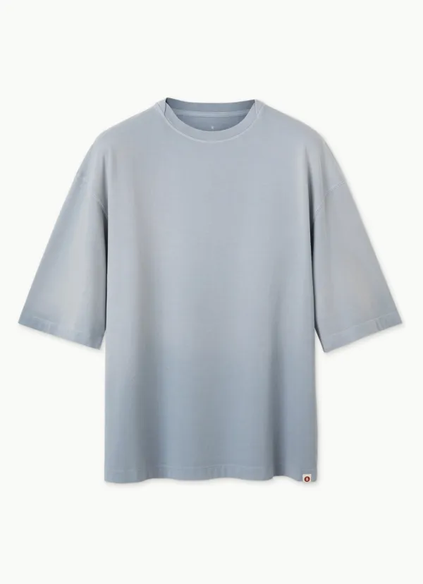 Overfit half sleeve (Unisex)_Faded Denim
