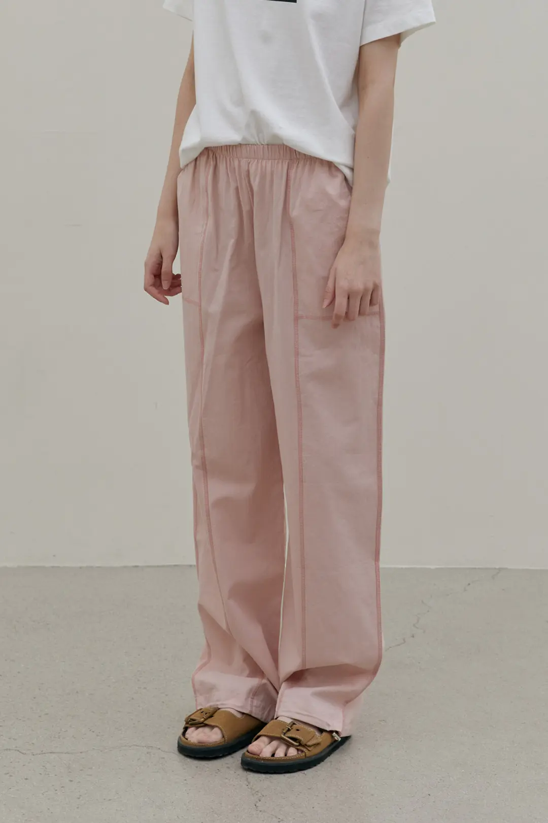 오브오브 [21차] Pio String Pants_Pink 상품 이미지 2