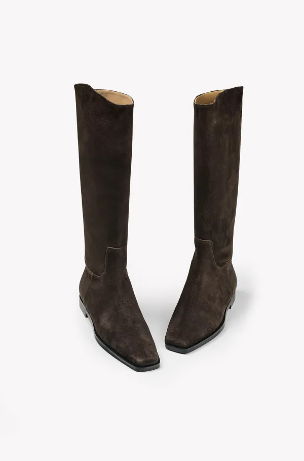 Gracy Suede Long Boots (Brown)