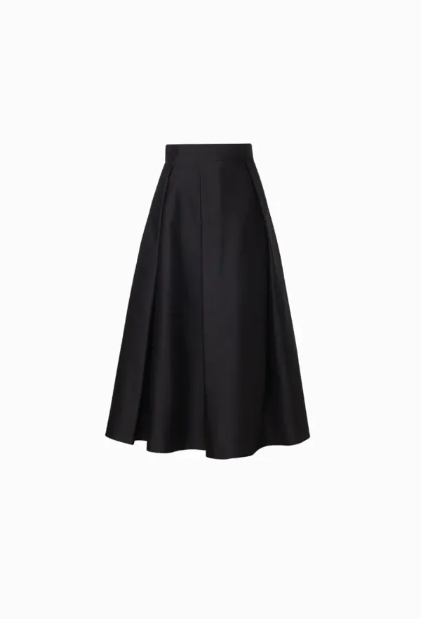 Lucy Silk Skirt (Black)