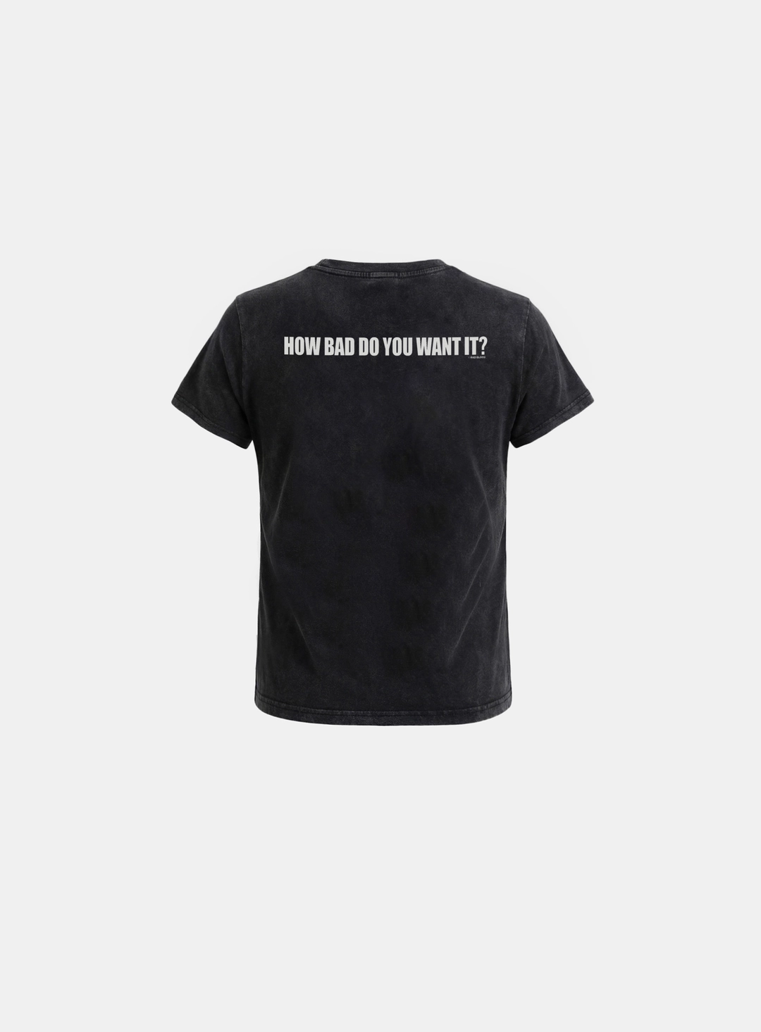 배드블러드 [w-tee26-131] DO YOU WANT IT Short Sleeve T-Shirt - Black 상품 이미지 2