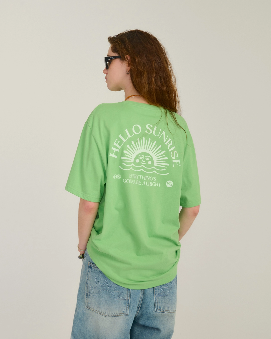 헬로선라이즈 Mini OG Logo Tee_Light Green 상품 이미지 2