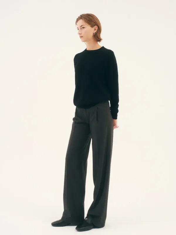 Classic wool blended pants
