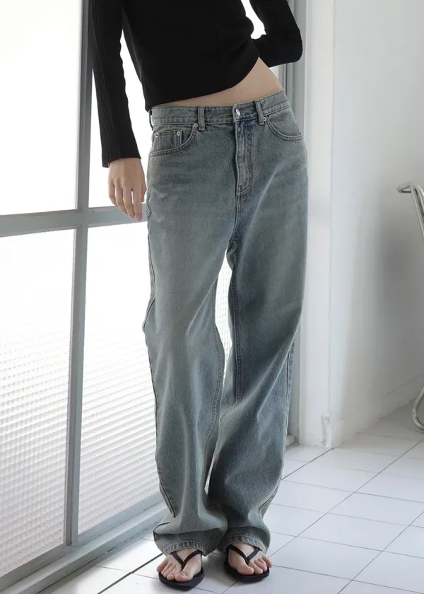 [ 바로배송 ] ROUGH DENIM [ ETHER BLUE ]
