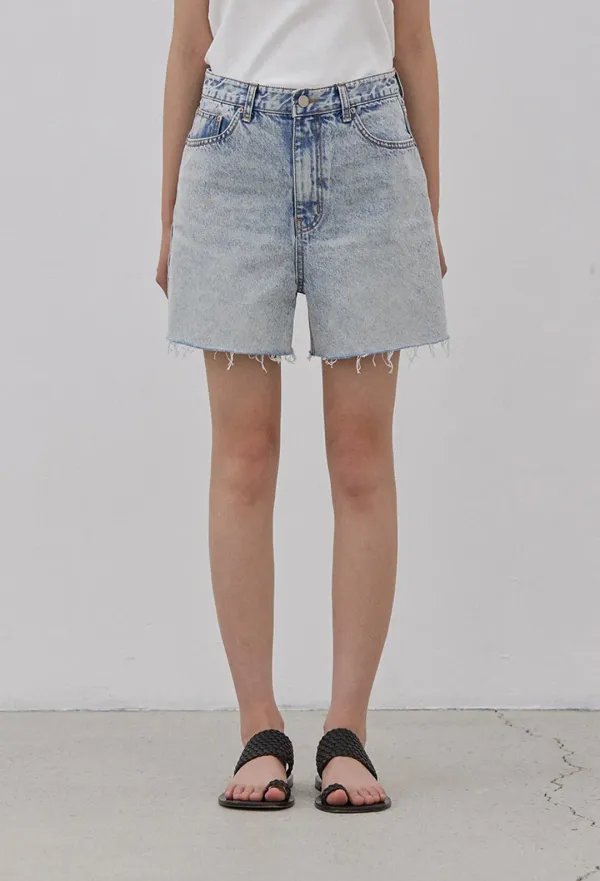 LOW DENIM SHORTS