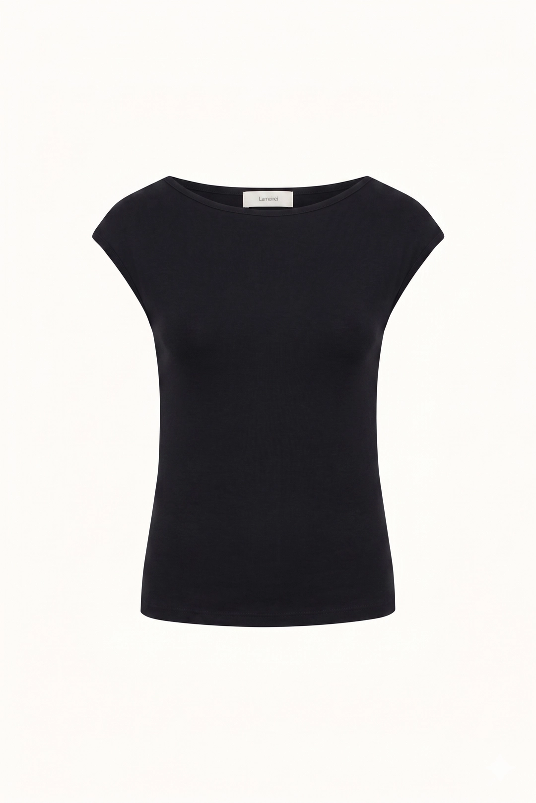 라메레이 [2차 리오더]Mini Cap Sleeve Boat Neck T-Shirt[LMBFSUTT630]-2color 상품 이미지 1