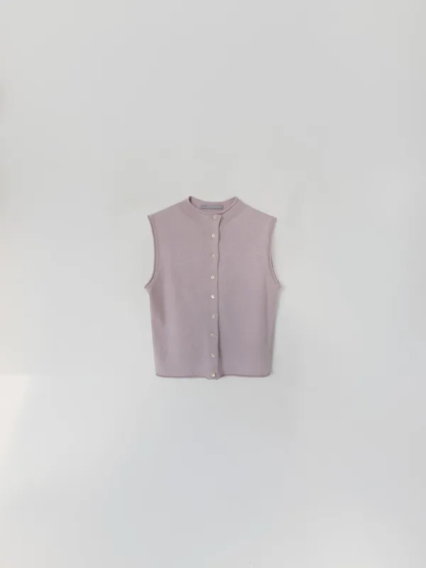 Soft Summer Knit Vest (Lavender)