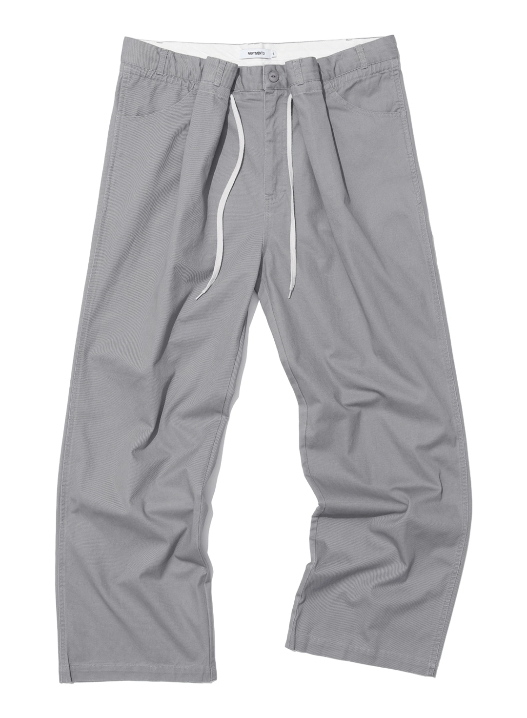 파르티멘토 [WOMEN] WASHED DRAWSTRING CHINO PANTS_GREY 상품 이미지 1