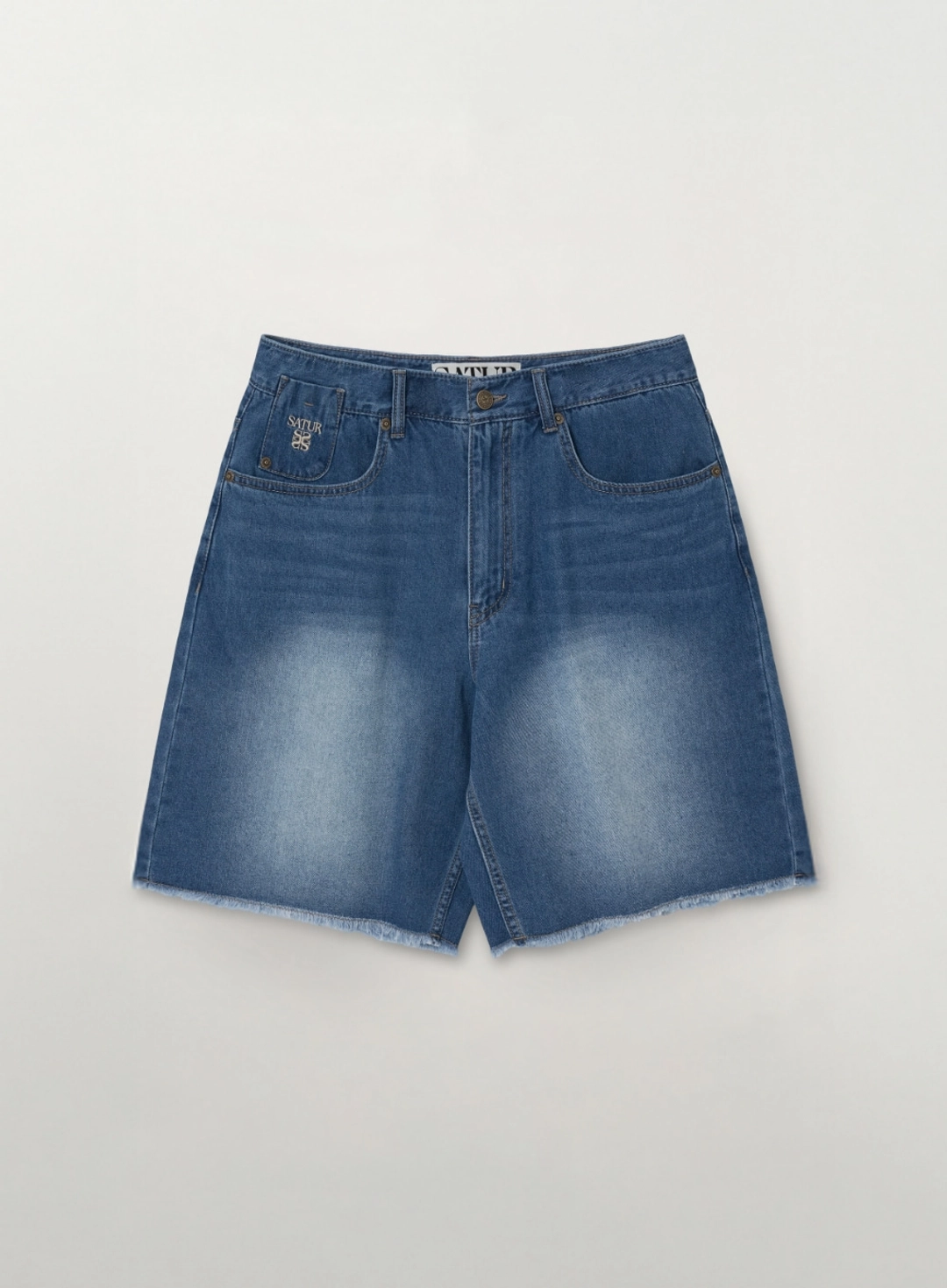 세터 Raw Edge Denim Shorts - Blue 상품 이미지 1