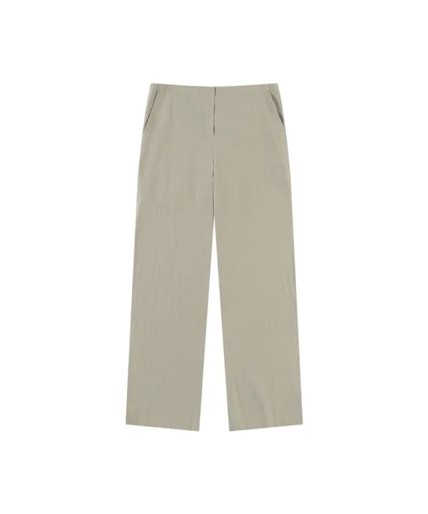 P3306 리넨 블렌드 팬츠_Khaki gray