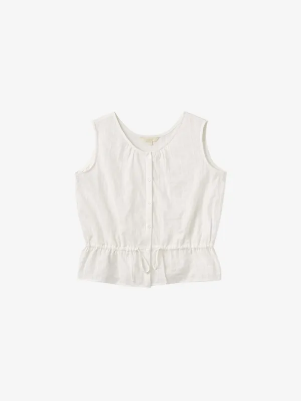 LAVIE sleeveless blouse_white